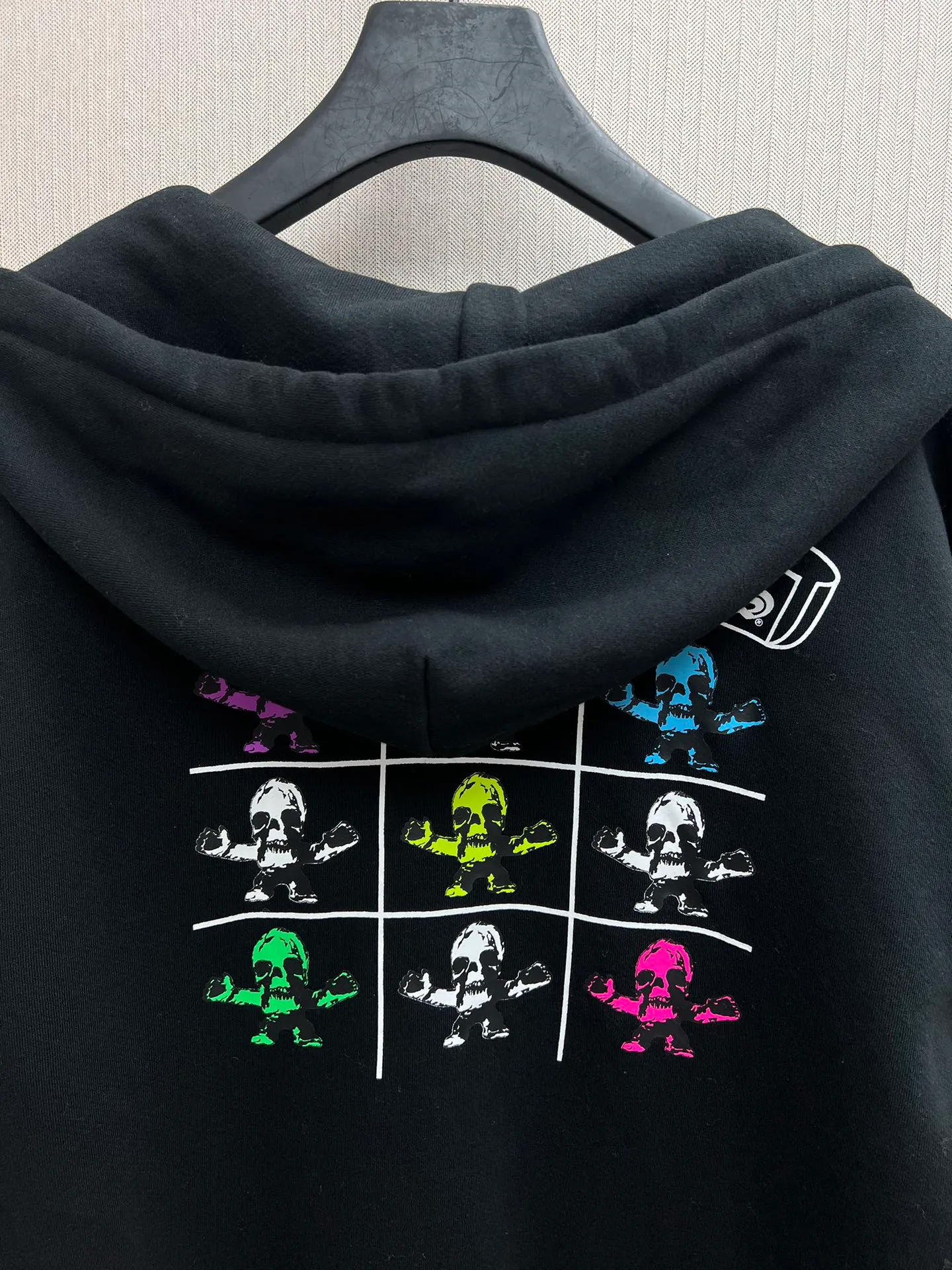 🅿️480 Kroxin 25ss new nine-square grid Foti zipper jacket, colorful printing, velvet lining, same style for men and women, high version code number: S.M.L.XL.